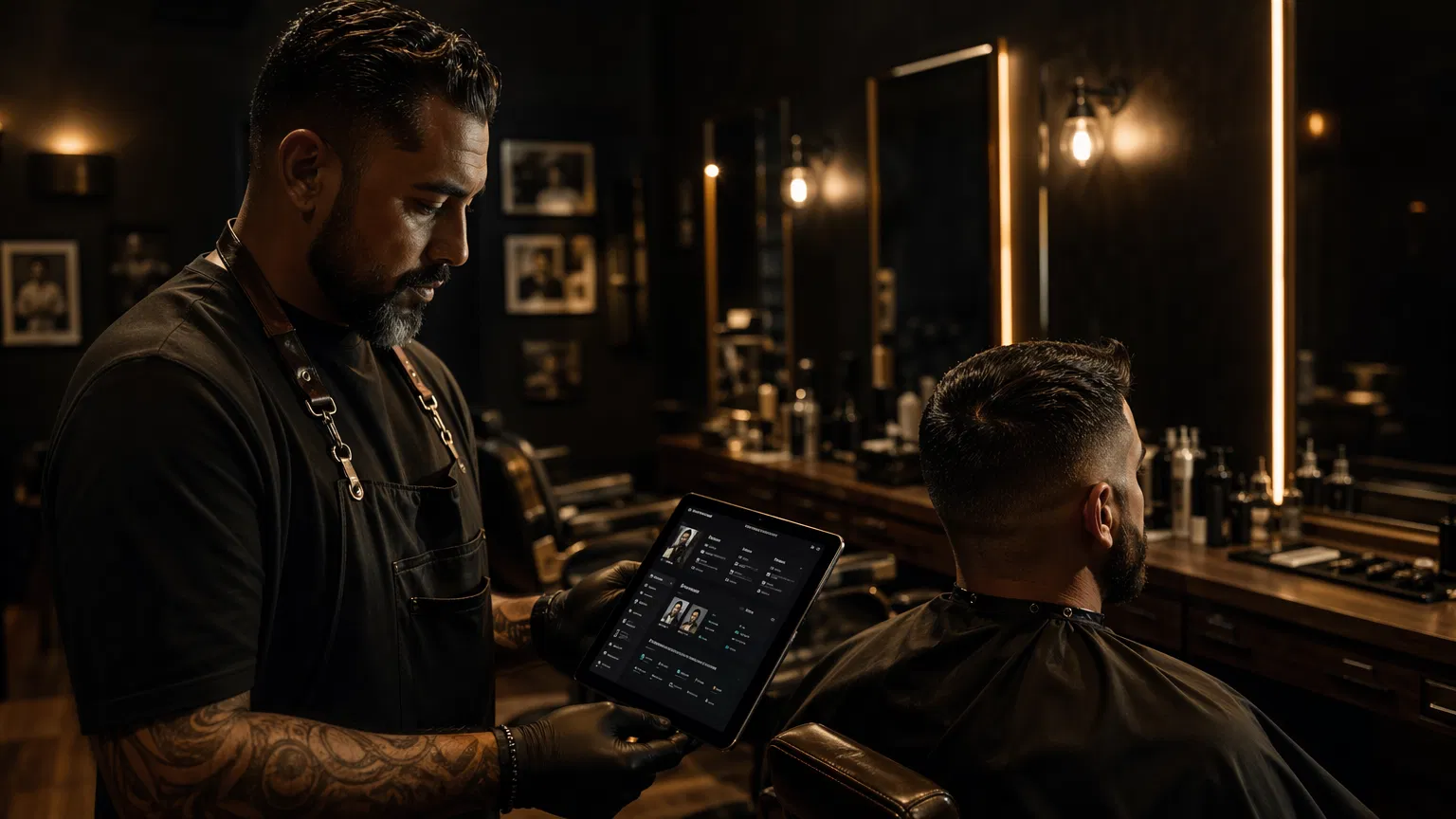 YourBarber in a barbershop